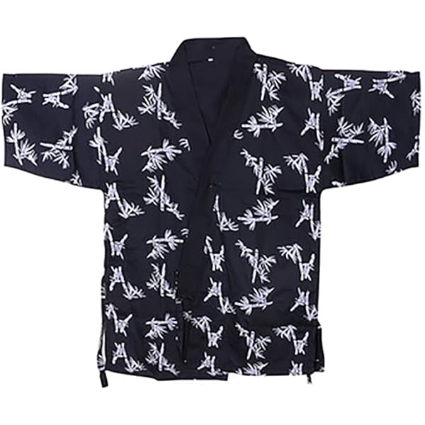 Amazon.com: Festival Hanten Happi Coat Japanese pattern Blue